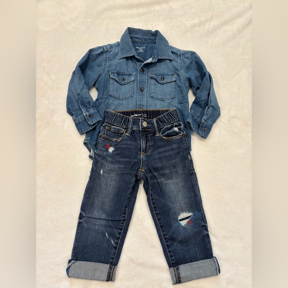 Denim Set Baby Gap for Boys -Sz 3